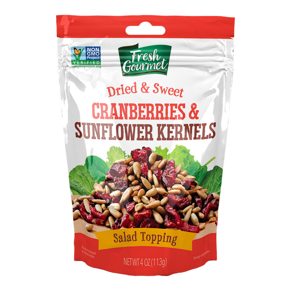 Fresh Gourmet Dried Sweet Cranberries & Sunflower Kernels, 4 oz
