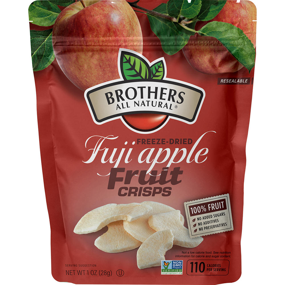 Brothers All Natural Fuji Apple Freeze-Dried Fruit Crisps, 1 oz