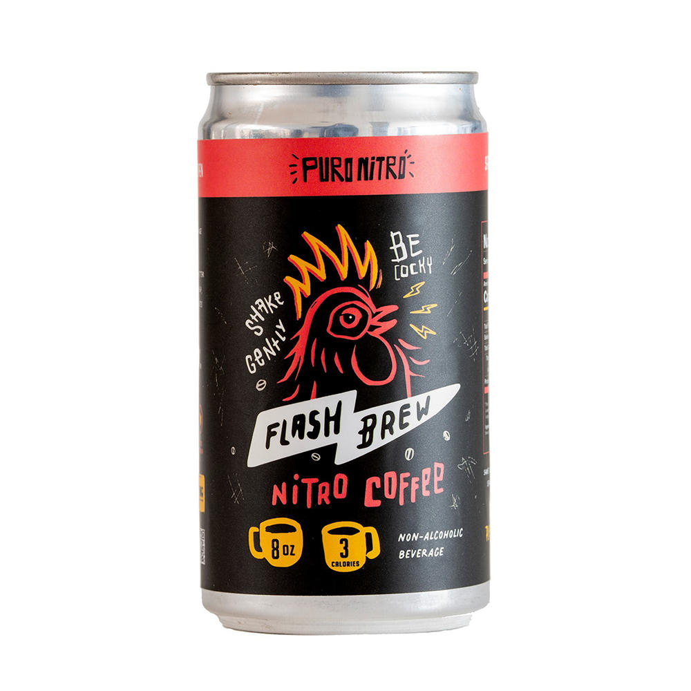 Puro Nitro Flash Brew Nitro Coffee, 8 oz