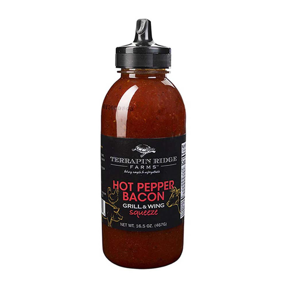 Terrapin Ridge Farms Hot Pepper Bacon Grill & Wing Sauce, 16.5 oz