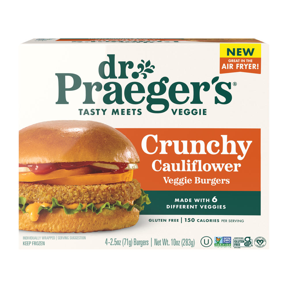 Dr. Praeger's Crunchy Cauliflower Veggie Burgers, 4 ct