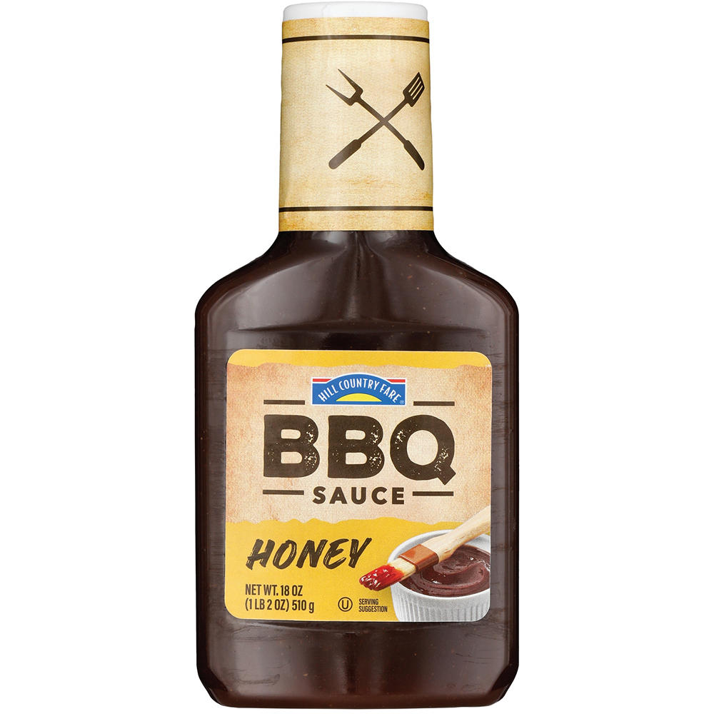Hill Country Fare Honey BBQ Sauce, 18 oz