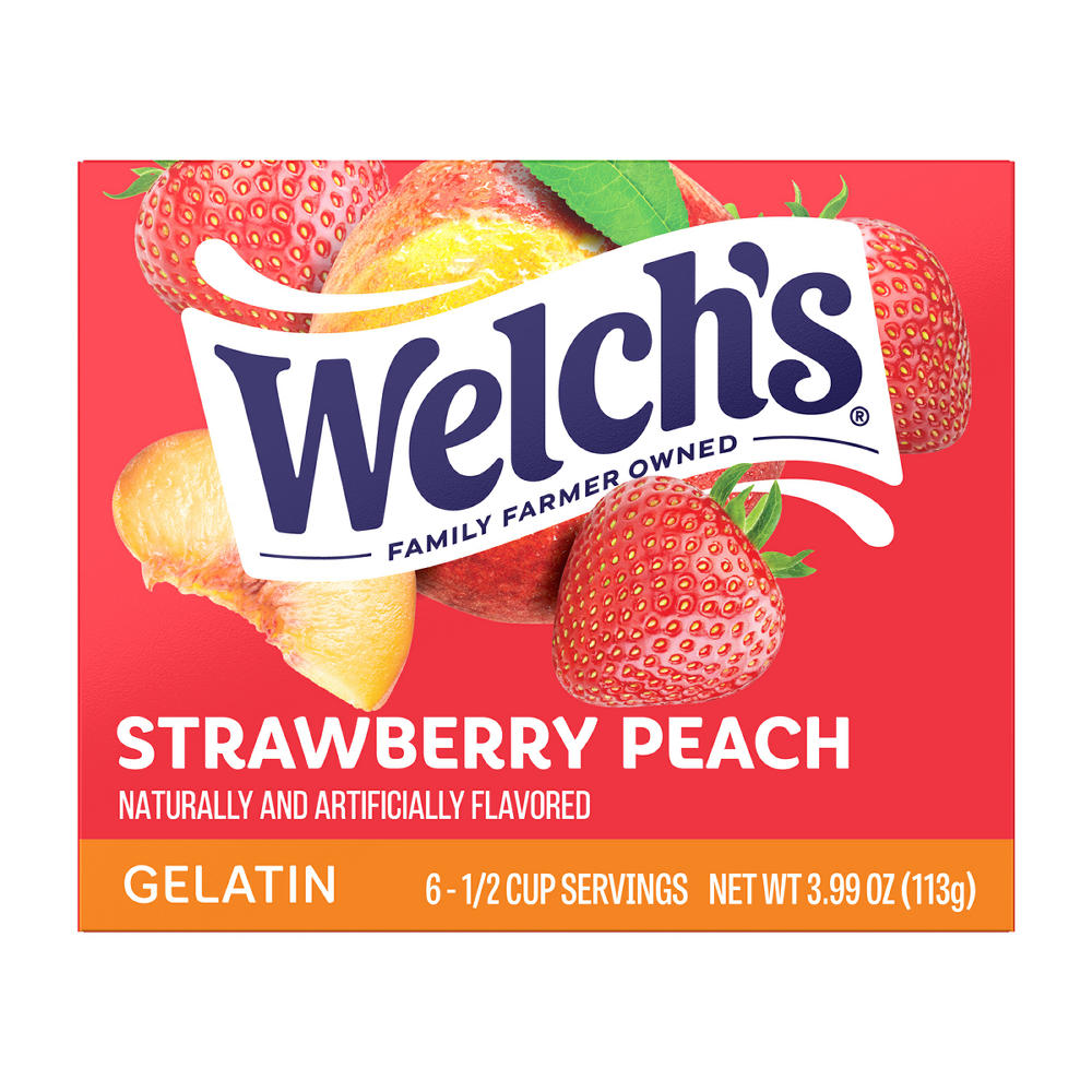 Welch's Gelatin - Strawberry Peach, 6 ct