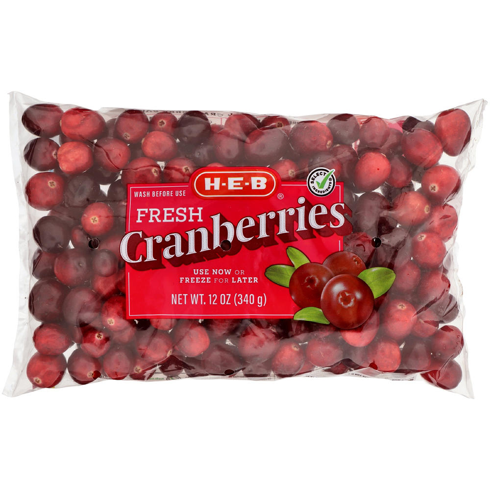 H-E-B Fresh Cranberries, 12 oz