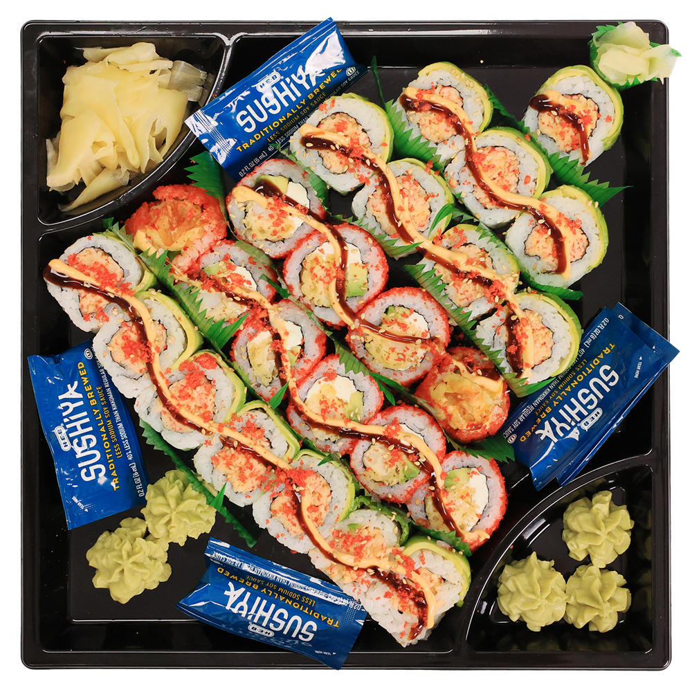 H-E-B Sushiya Sushi Party Tray - Christmas Tree, 25 pc