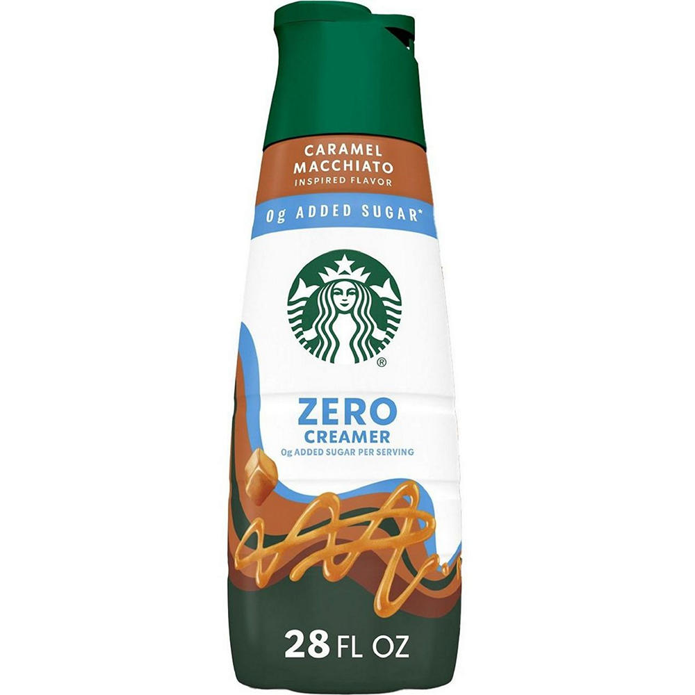Starbucks Zero Sugar Added Liquid Coffee Creamer - Caramel Macchiato, 28 oz
