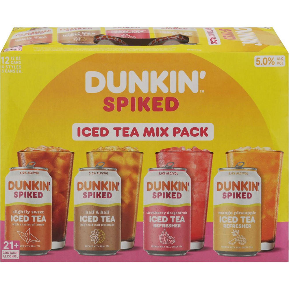 Dunkin Spiked Iced Tea Variety 12 pk Cans, 12 oz