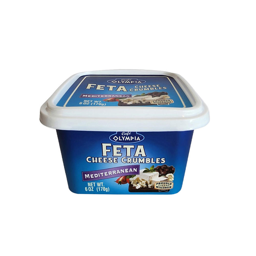 Cafe Olympia Feta Cheese Crumbles - Mediterranean, 6 oz