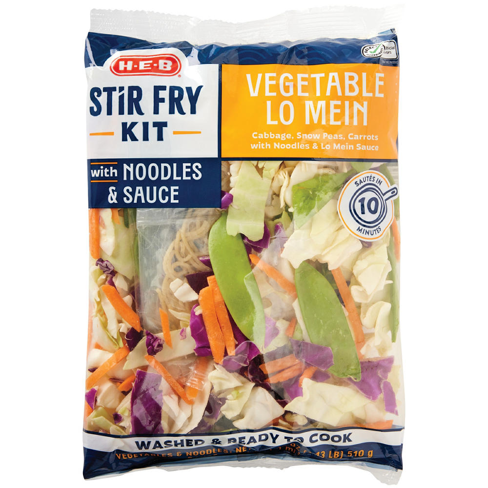 H-E-B Vegetable Stir Fry Kit - Lo Mein, 21 oz