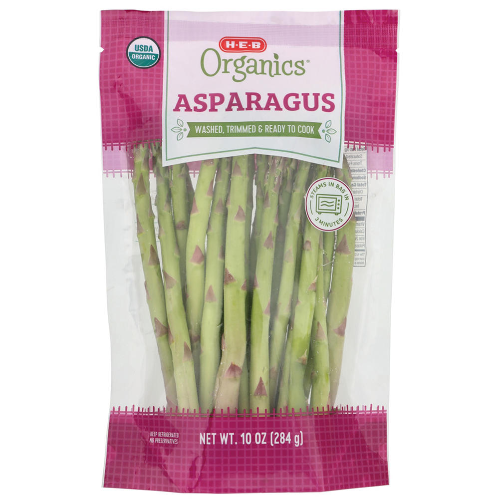 H-E-B Organics Fresh Steamable Asparagus, 10 oz