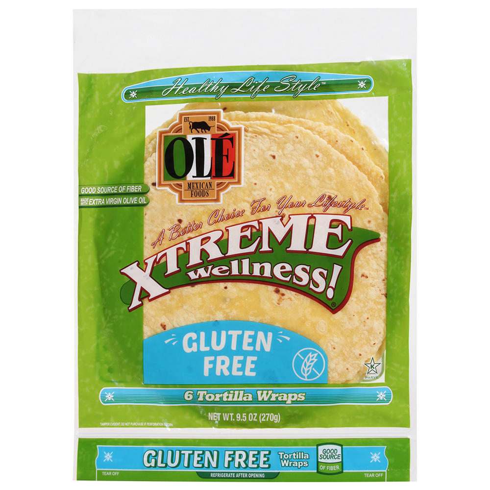 Ole Xtreme Wellness! Gluten Free Tortilla Wraps, 6 ct
