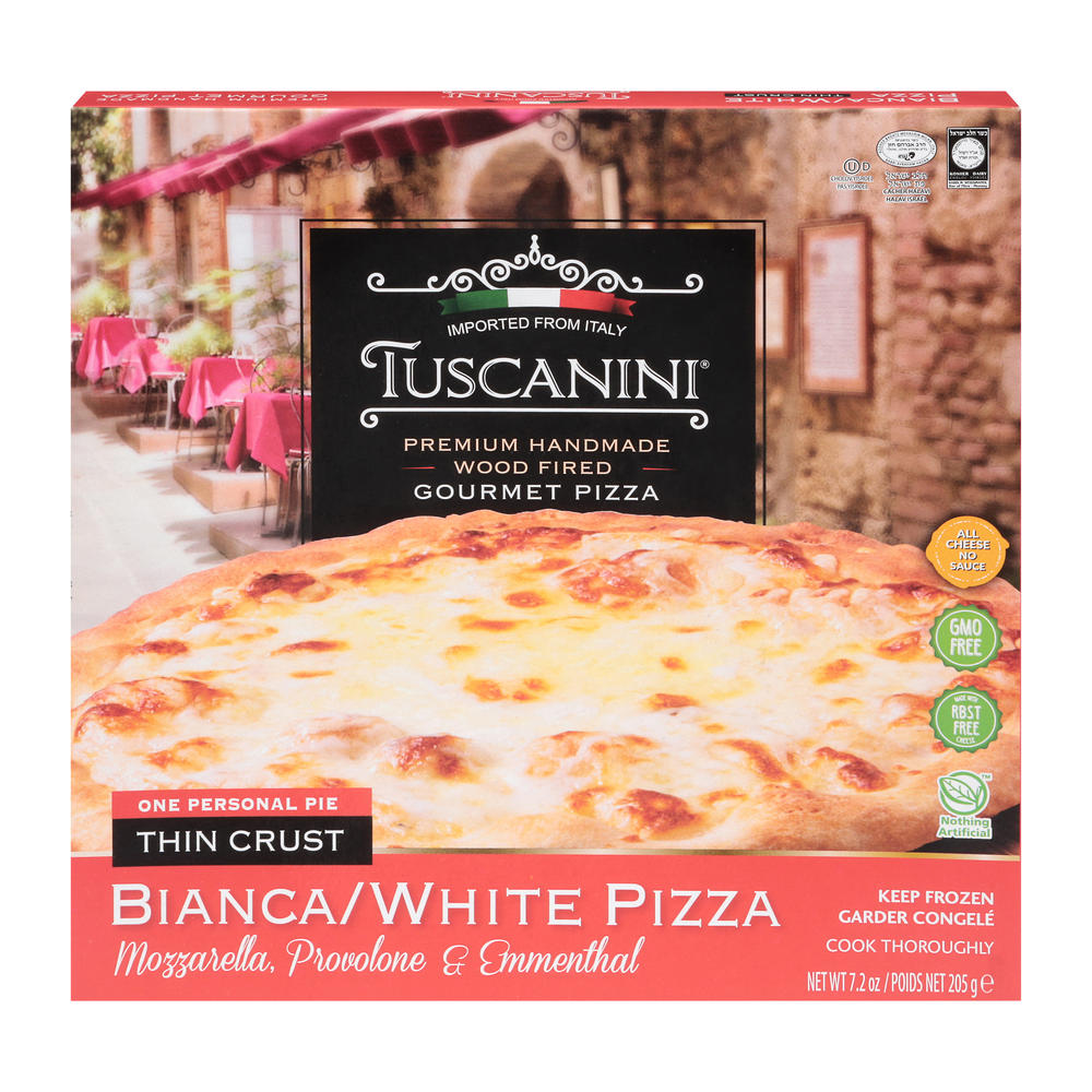 Tuscanini Kosher Personal Size Thin Crust White Pizza, 7.2 oz