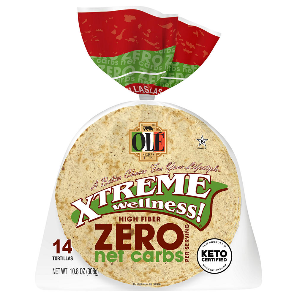 Ole Xtreme Wellness! Keto Zero Carb Street Taco Flour Tortillas, 14 ct