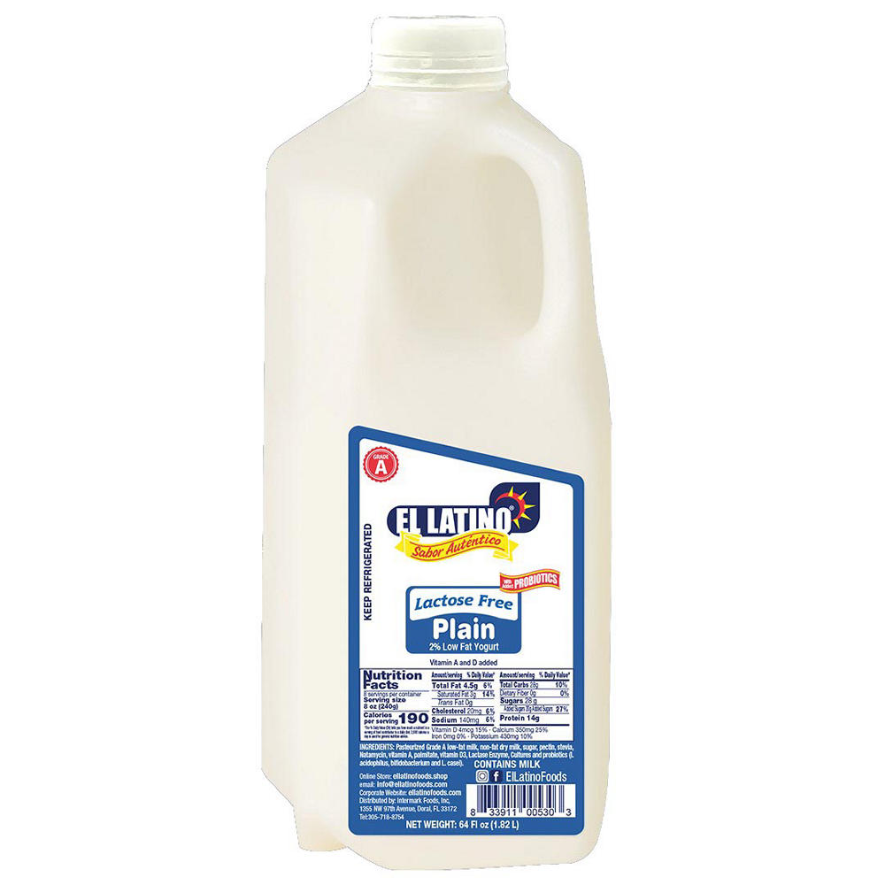 El Latino Lactose Free Plain Yogurt, 64 oz