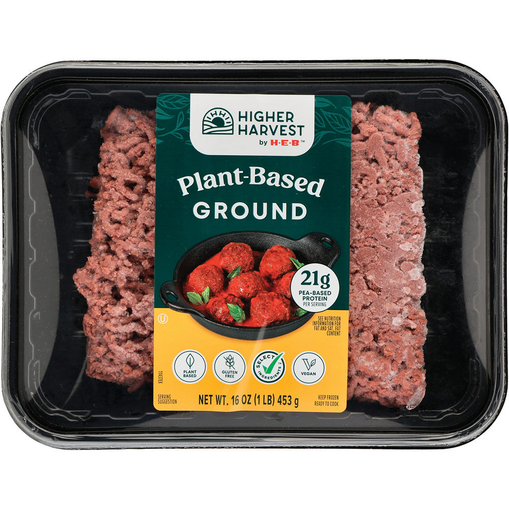 Higher Harvest by H-E-B Frozen Plant-Based Ground Beef Alternative, 16 oz