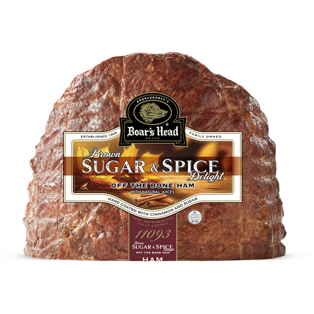 Boar's Head Brown Sugar & Spice Delight Off the Bone Ham, Custom Sliced, lb