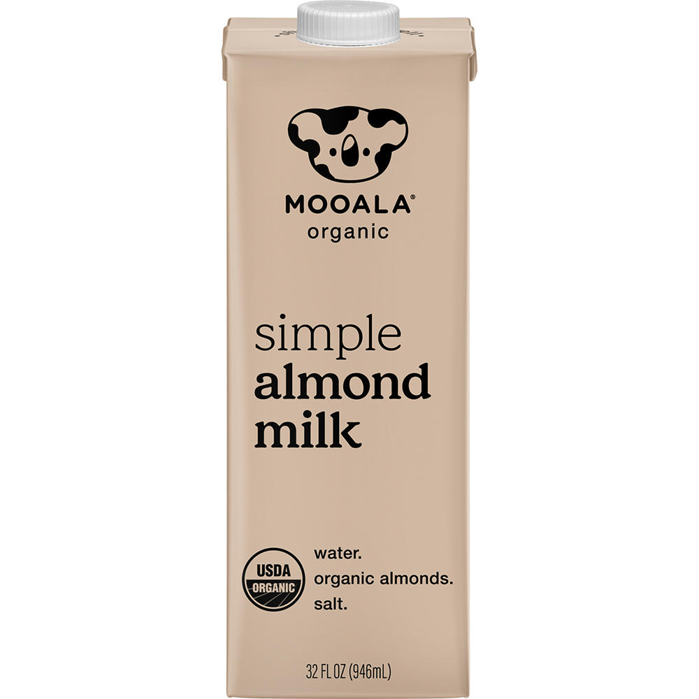 Mooala Organic Shelf Stable Simple Almond Milk, 32 oz