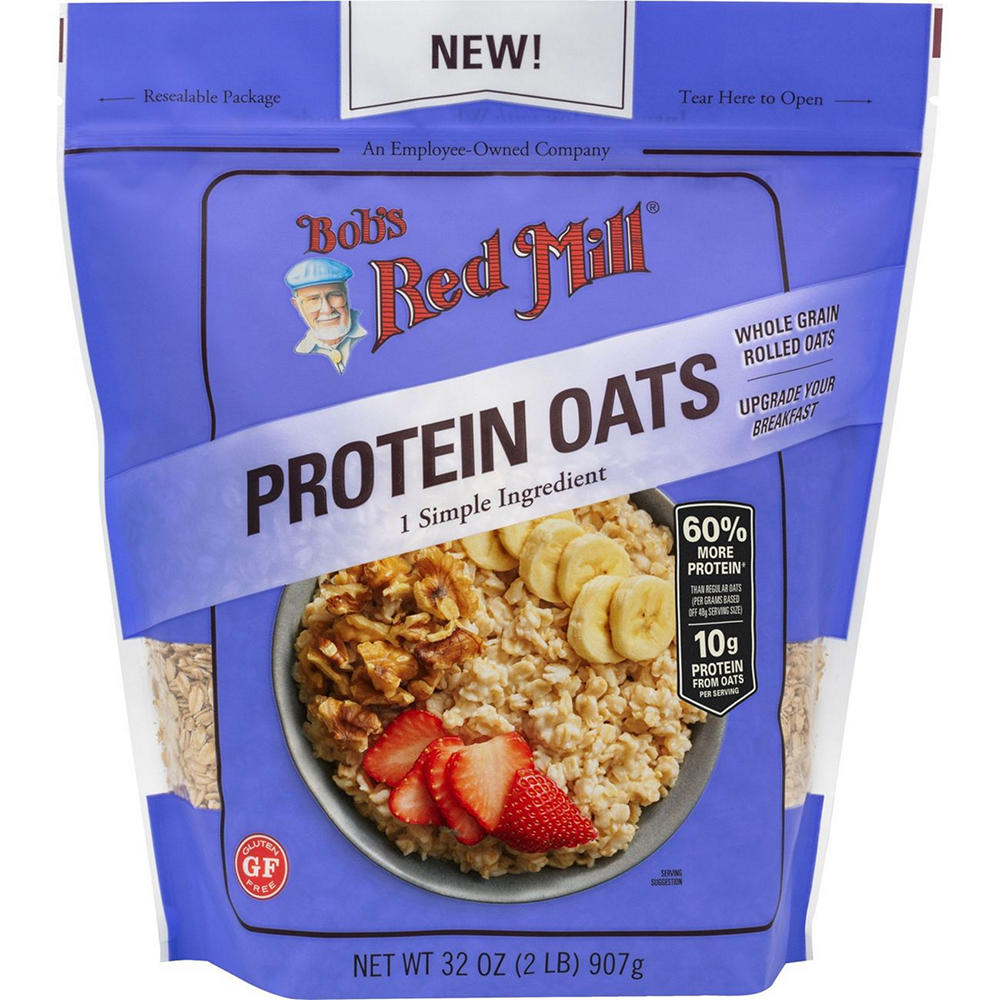 Bob's Red Mill Protein Whole Grain Rolled Oats, 32 oz