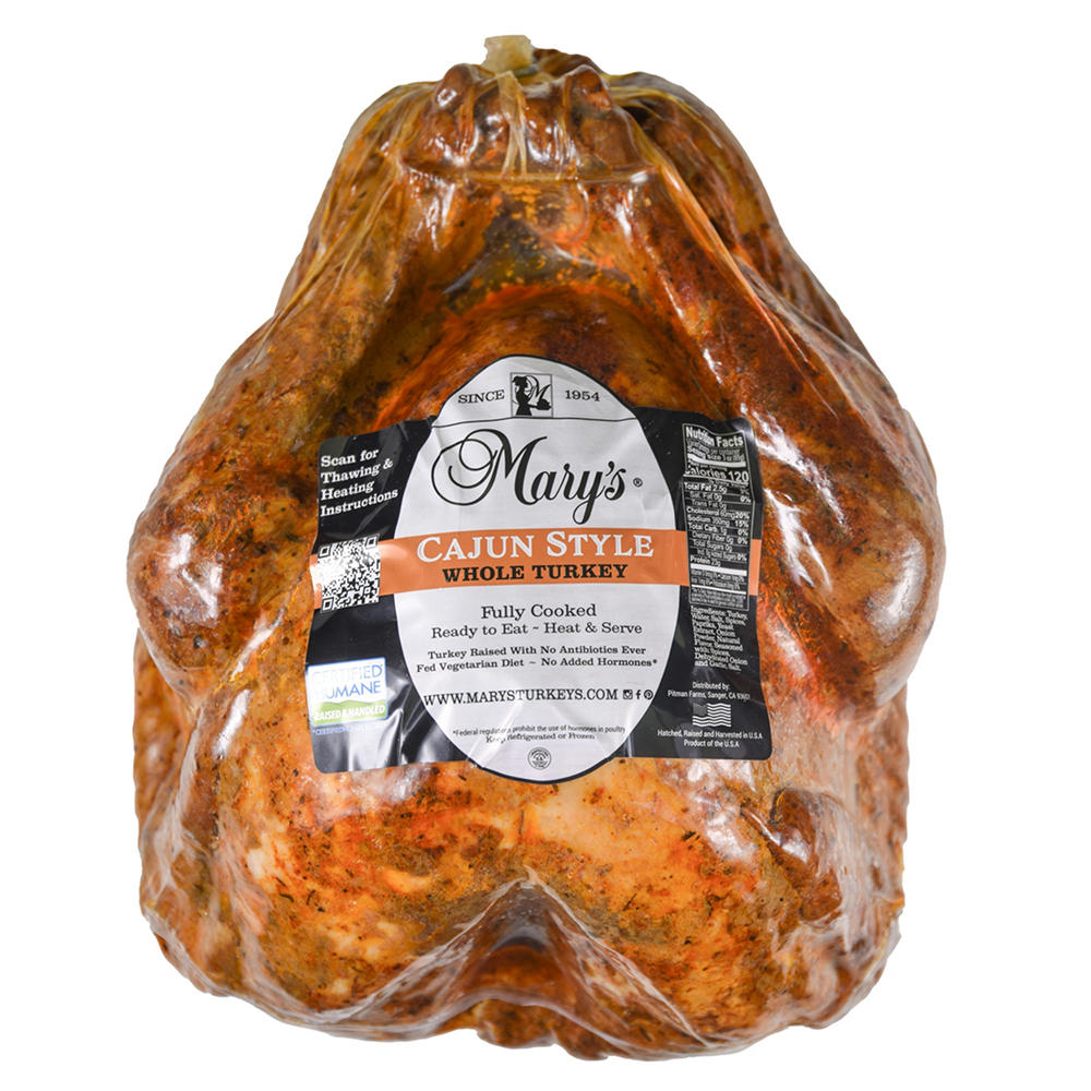 Mary's Fully Cooked Cajun Style Whole Turkey, Avg. 12.0 lbs