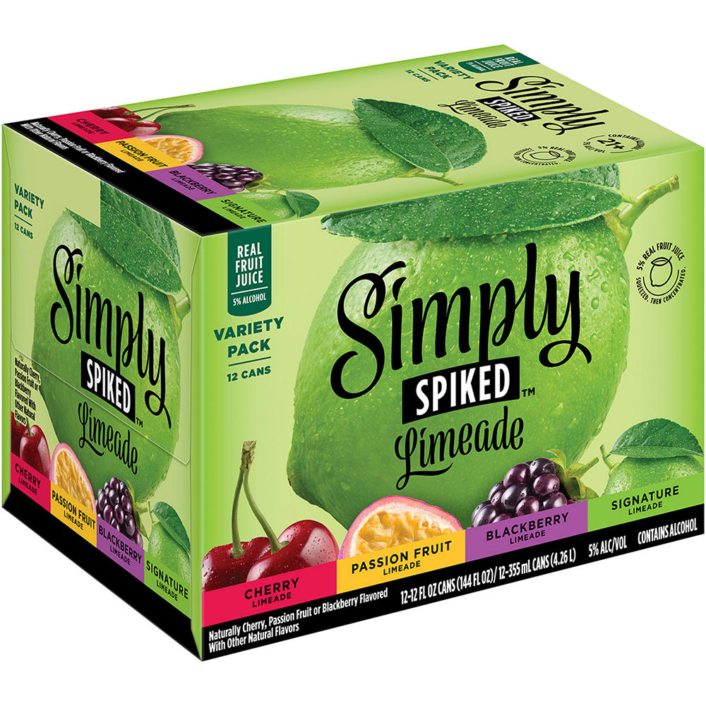 Simply Spiked Limeade Variety 12 pk Cans, 12 oz