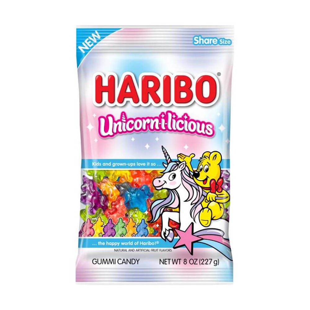 Haribo Unicorn-i-Licious Gummi Candy - Share Size, 8 oz