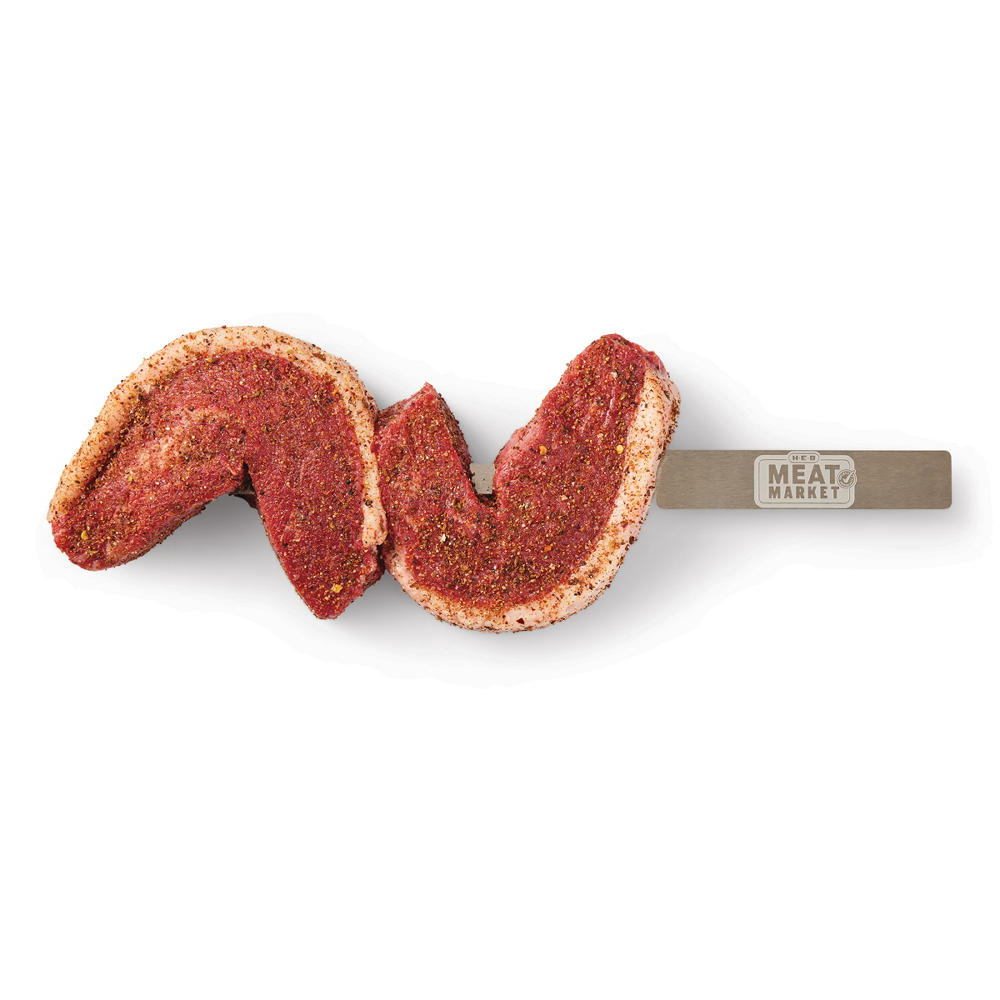 H-E-B Meat Market Seasoned Beef Picanha Steak Skewer - 5 Pepper 5 Salt, Avg. 2.25 lbs