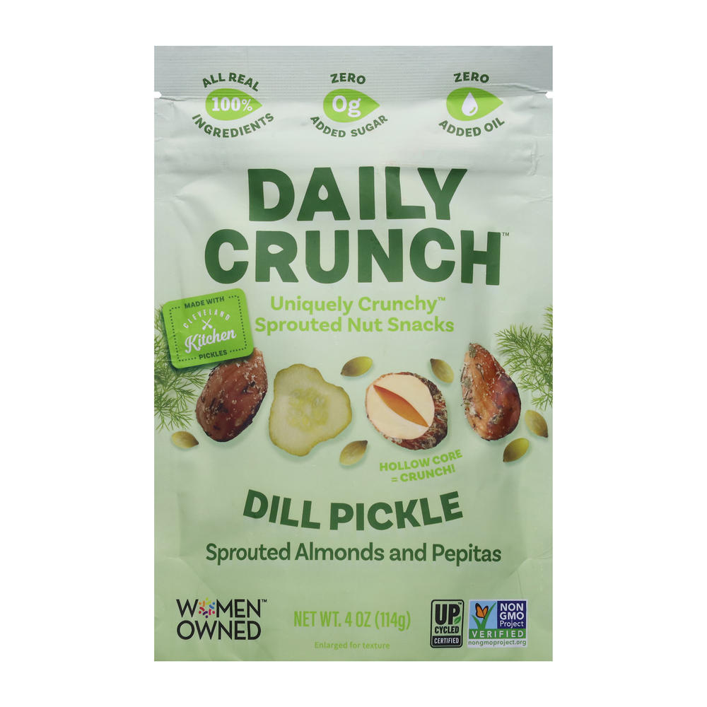 Daily Crunch Dill Pickle Sprouted Almonds & Pepitas, 4 oz