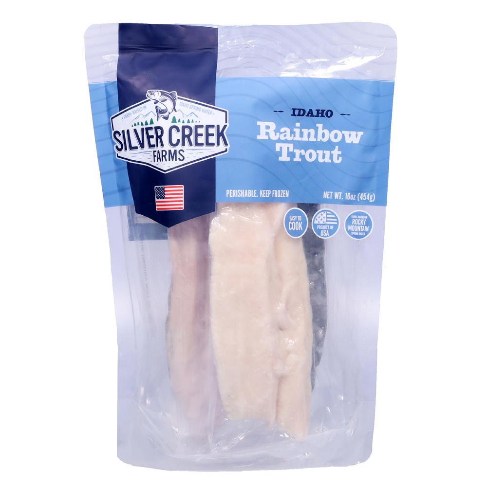 Silver Creek Farms Frozen Rainbow Trout Fillets, 16 oz
