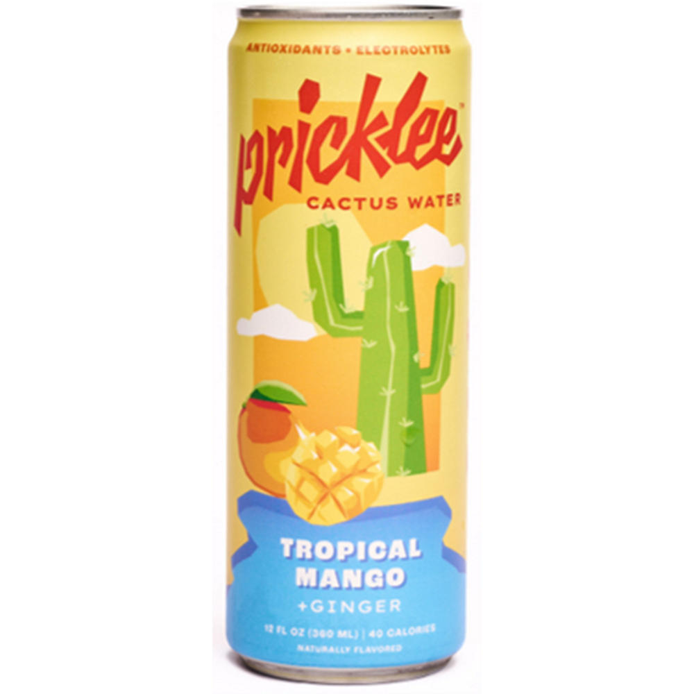 Pricklee Cactus Water - Tropical Mango, 12 oz