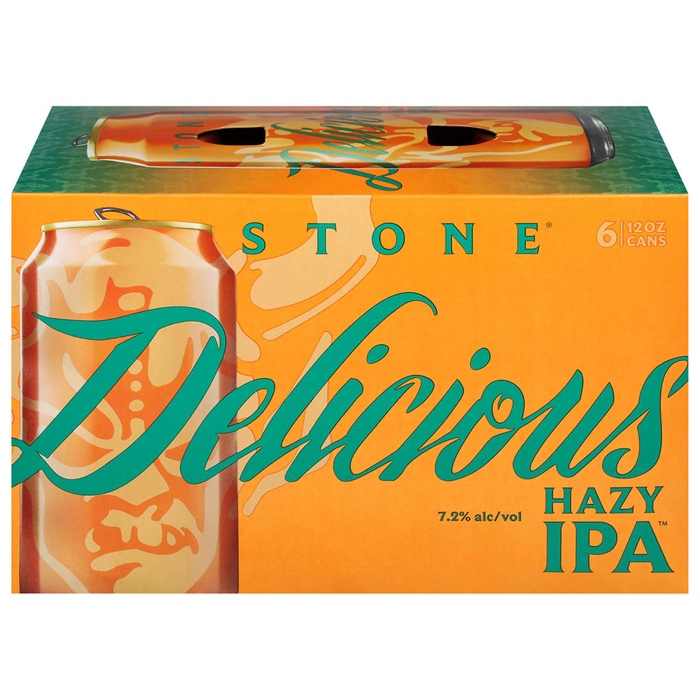 Stone Delicious Hazy IPA Craft Beer 6 pk Cans, 12 oz