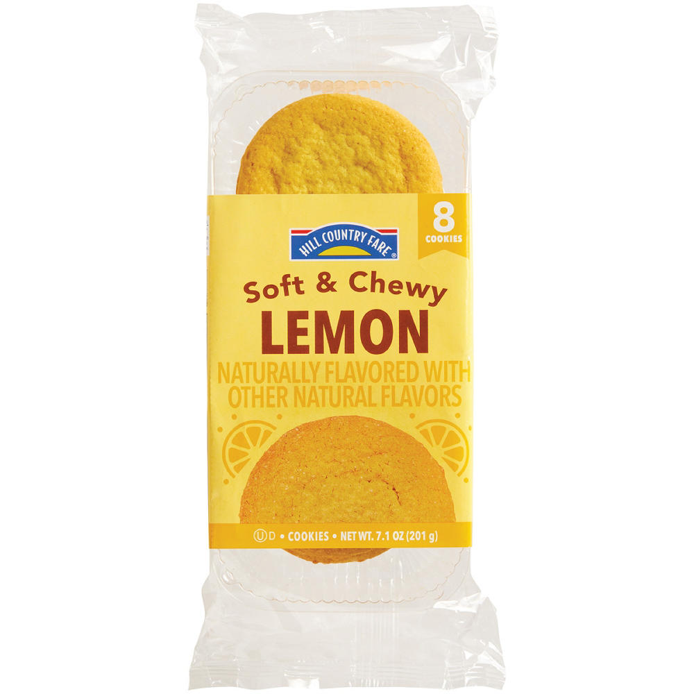 Hill Country Fare Soft & Chewy Lemon Cookies, 8 ct
