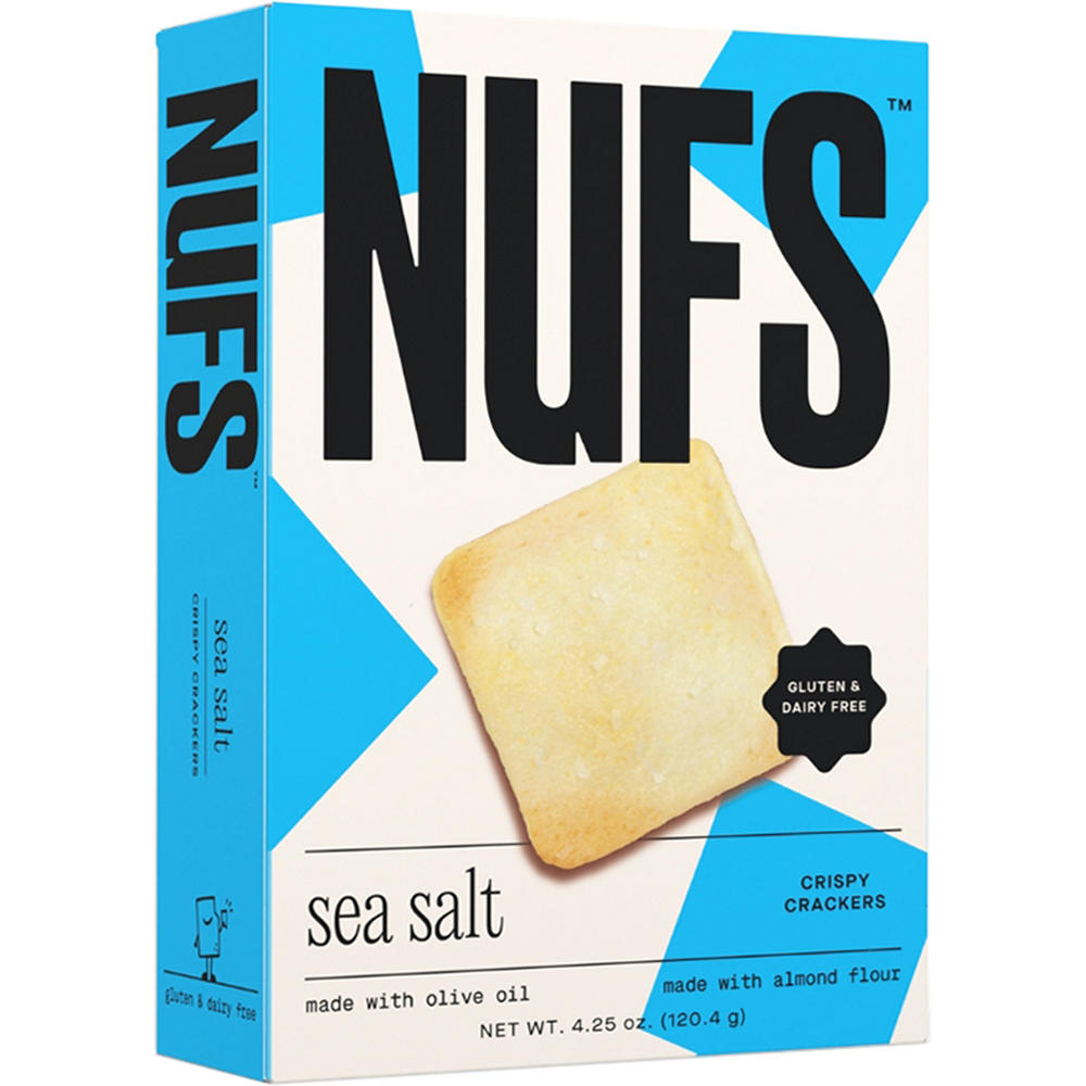 Nufs Sea Salt Crackers, 4.25 oz