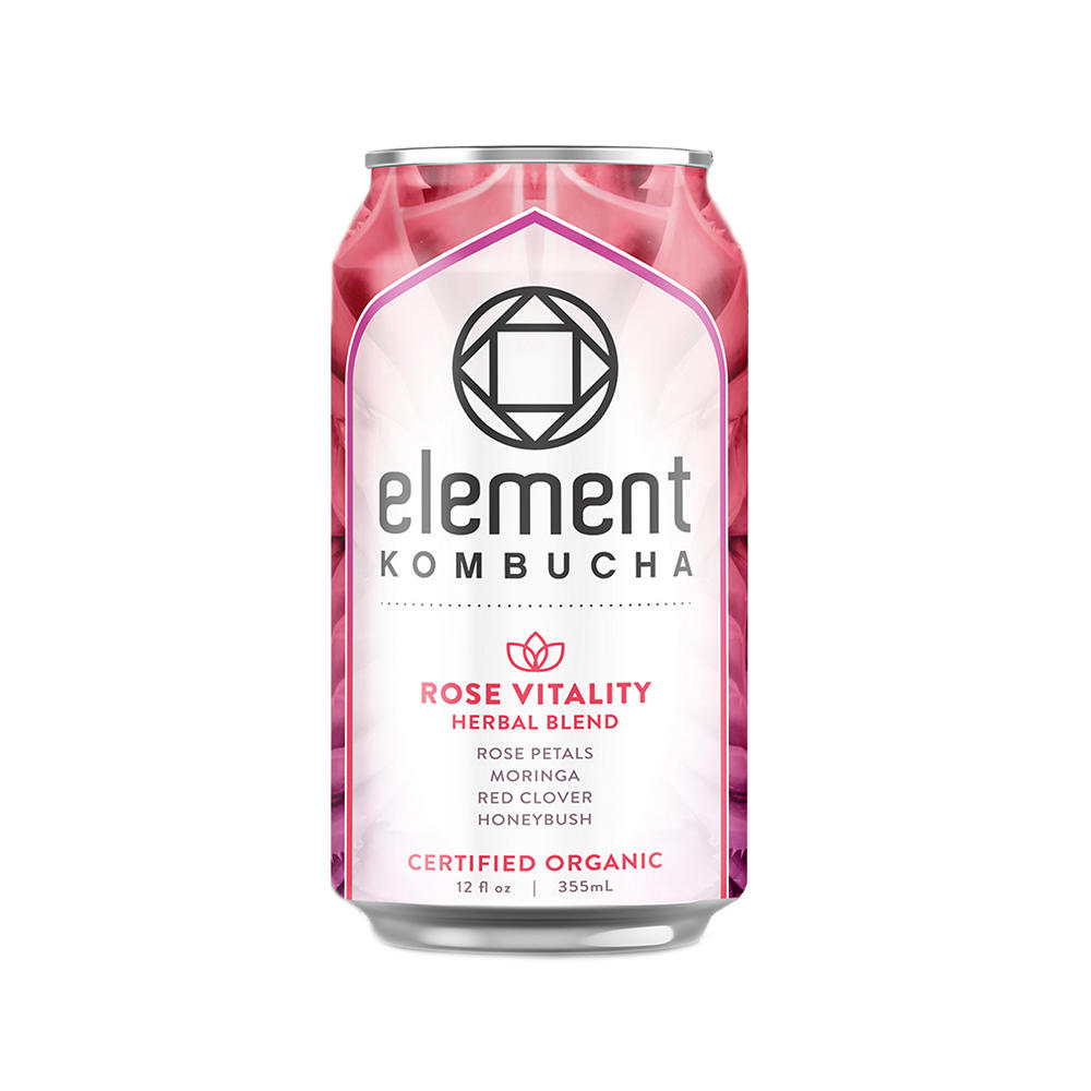 Element Kombucha Rose Vitality Herbal Blend, 12 oz