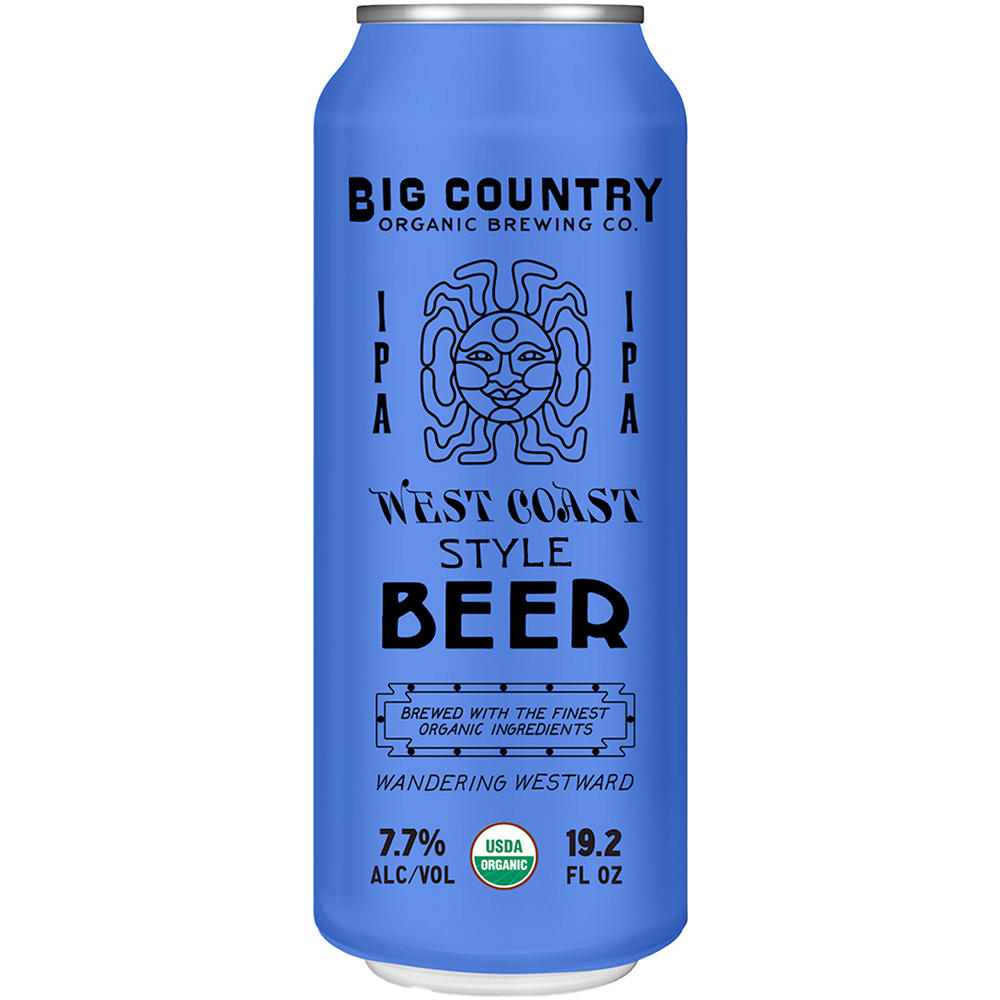 Big Country West Coast IPA Can, 19.2 oz