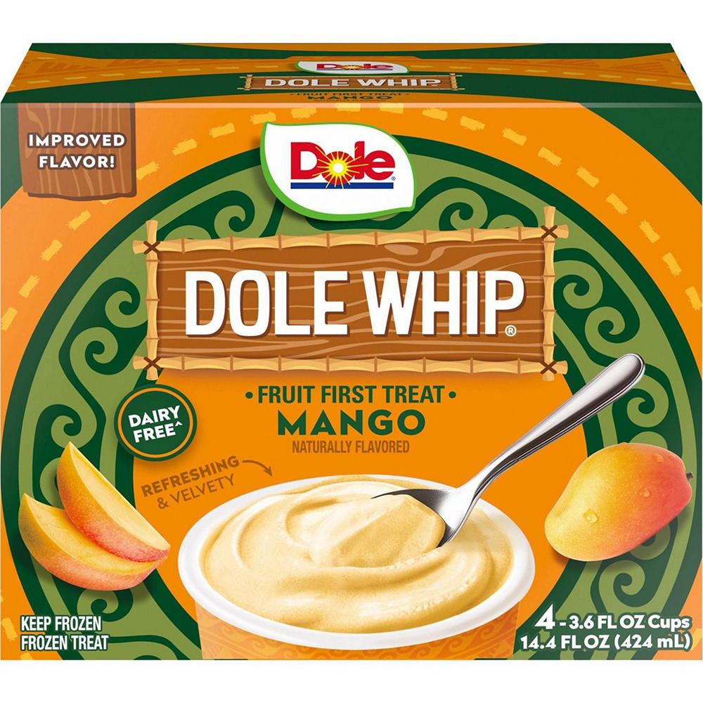 Dole Whip Mango Frozen Treat Cups, 4 ct