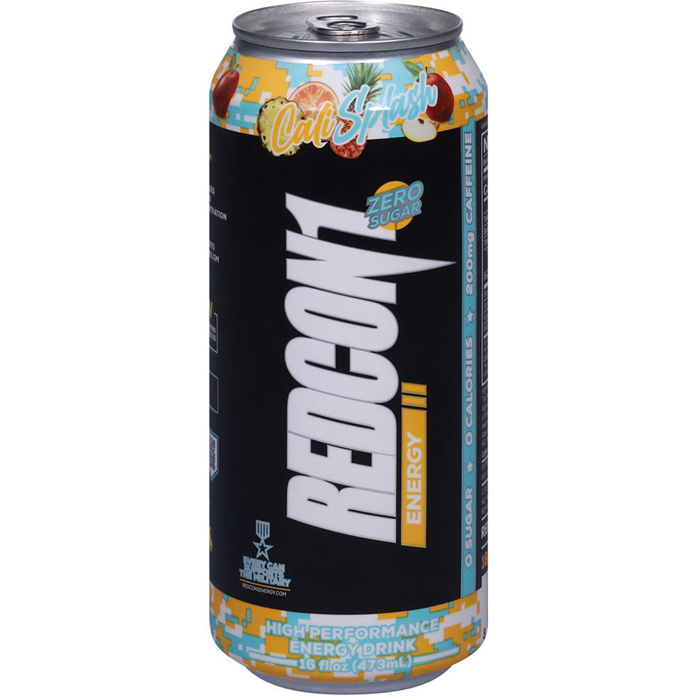 Redcon1 High Performance Energy Drink - Cali Splash, 16 oz