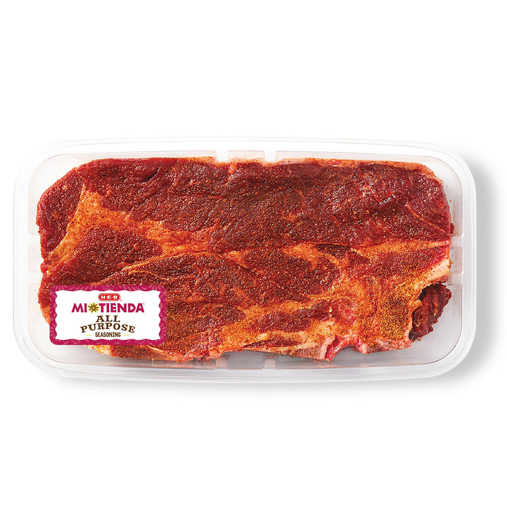 H-E-B Mi Tienda Seasoned Bone-in Beef Agujas – All Purpose, Avg. 1.5 lbs
