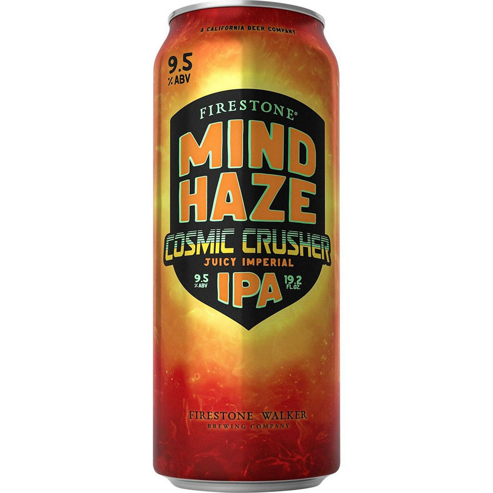 Firestone Mind Haze Cosmic Crusher Imperial IPA Craft Beer Can, 19.2 oz