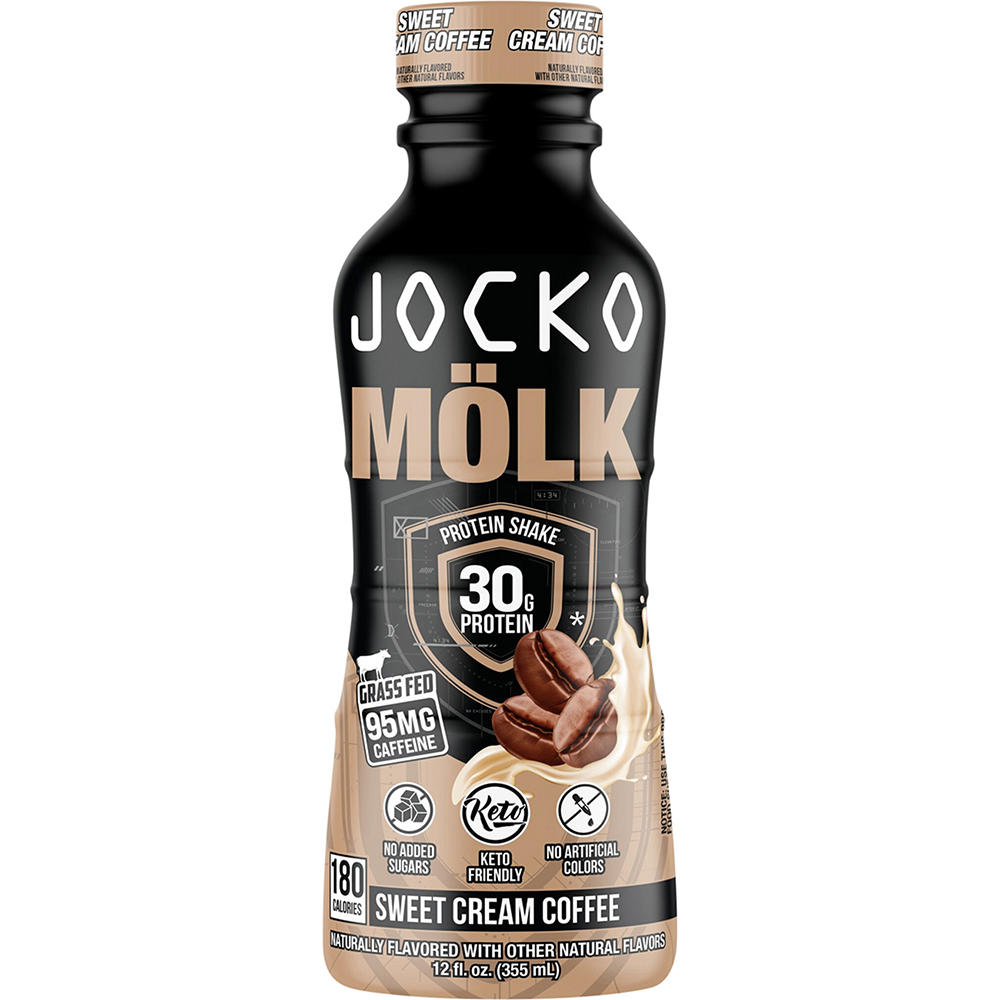 Jocko Mölk 30g Protein Shake - Sweet Cream Coffee, 12 oz