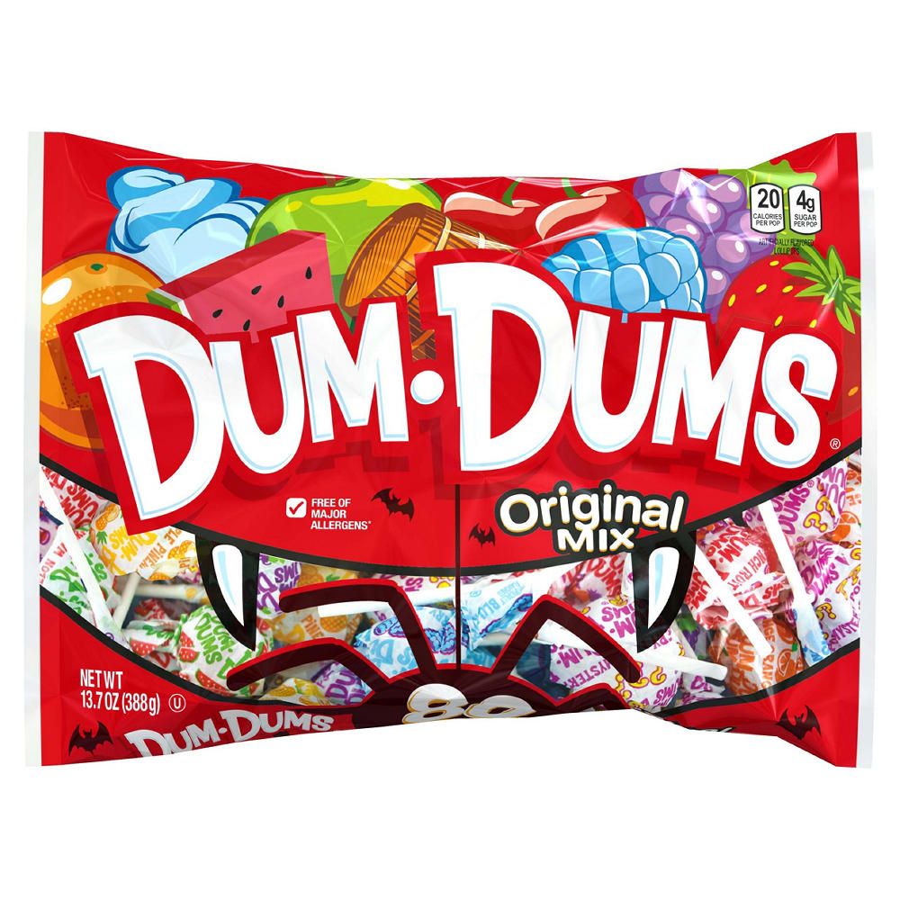 Dum-Dums Original Mix Halloween Candy, 13.7 oz
