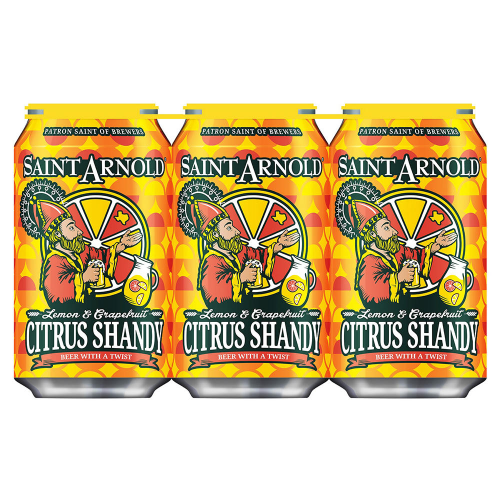 Saint Arnold Citrus Shandy Craft Beer 6 pk Cans, 12 oz