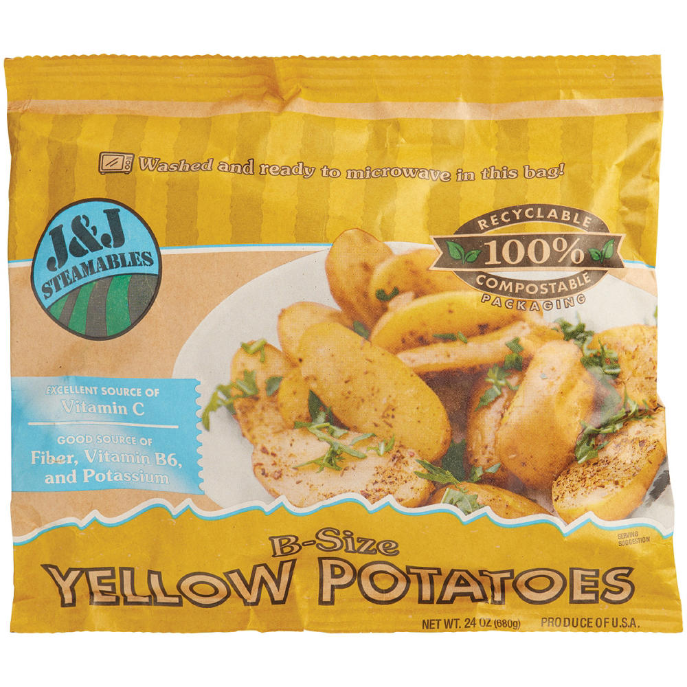 J&J Steamables Yellow Potatoes, 24 oz