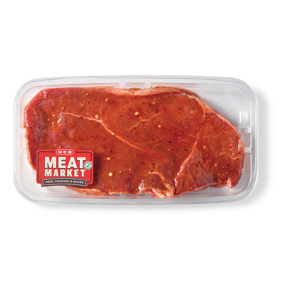 H-E-B Meat Market Marinated Boneless Beef Shoulder Steak - Chile Lime, Avg. 1.0 lb