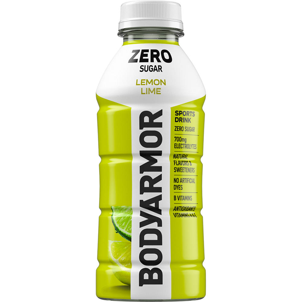 BODYARMOR Zero Sugar Lemon Lime Electrolyte Sports Drink, 16 oz