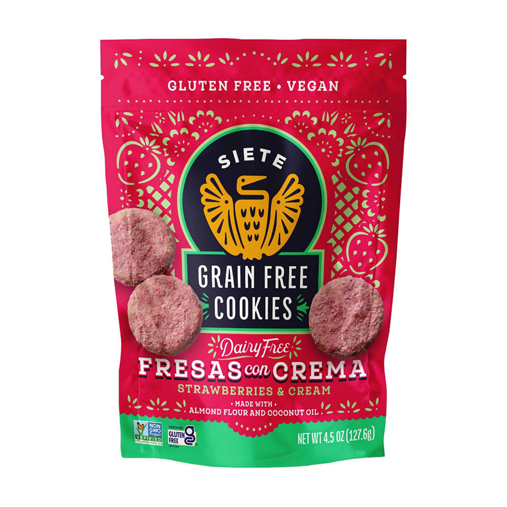 Siete Grain-Free Fresas Con Crema Cookies, 4.5 oz