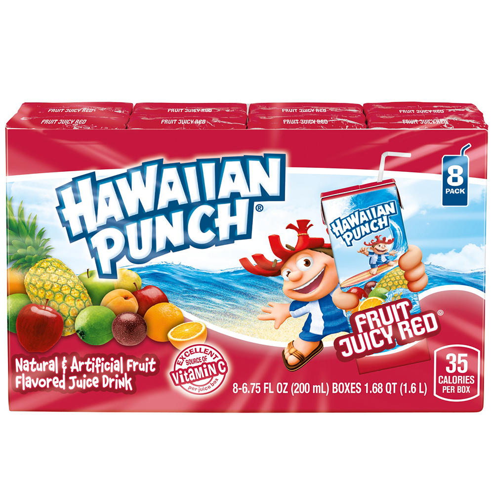 Hawaiian Punch Fruit Juicy Red 8 pk Juice Boxes, 6.75 oz