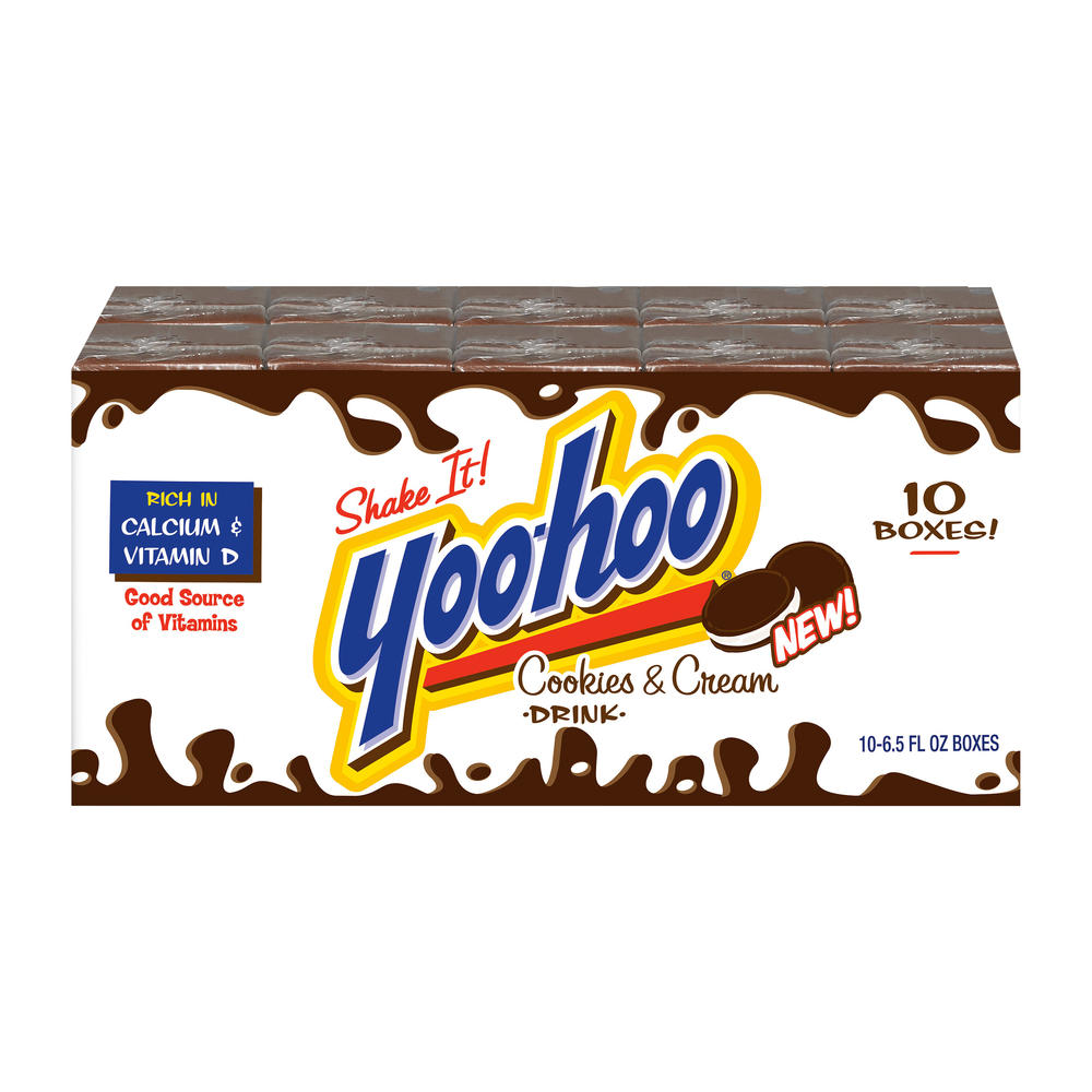 Yoo-hoo Cookies & Cream Drink 10 pk Boxes, 6.5 oz