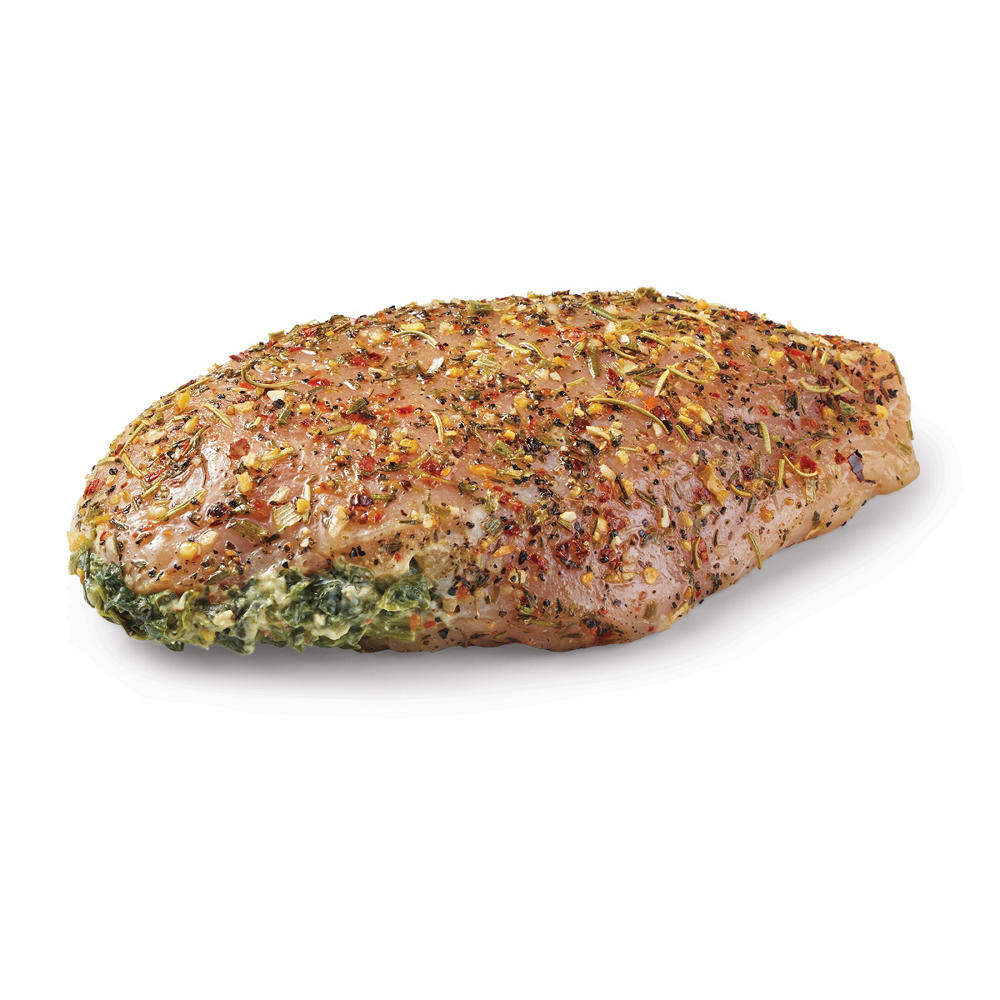 H-E-B Meat Market Spinach Sundried Tomato-Stuffed Boneless Chicken Breast, Avg. 1.0 lb