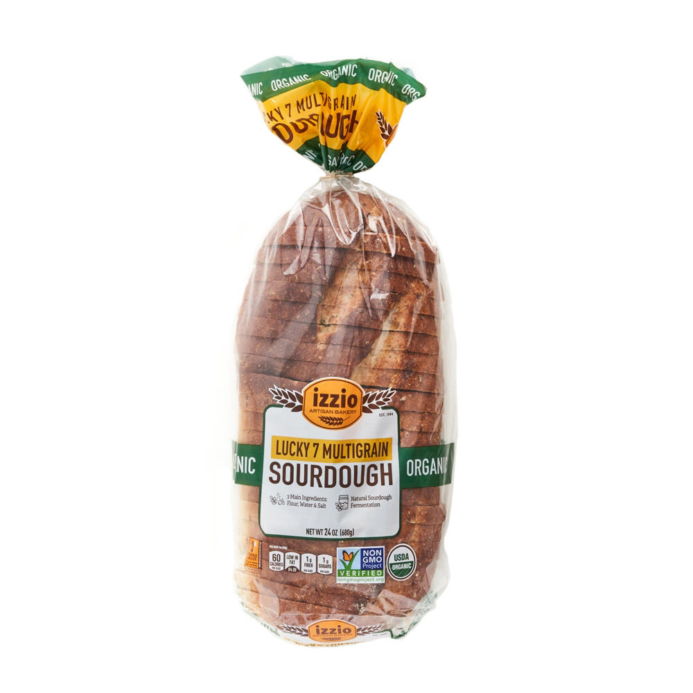 Izzio Artisan Bakery Organic Lucky 7 Multigrain Sourdough, 24 oz