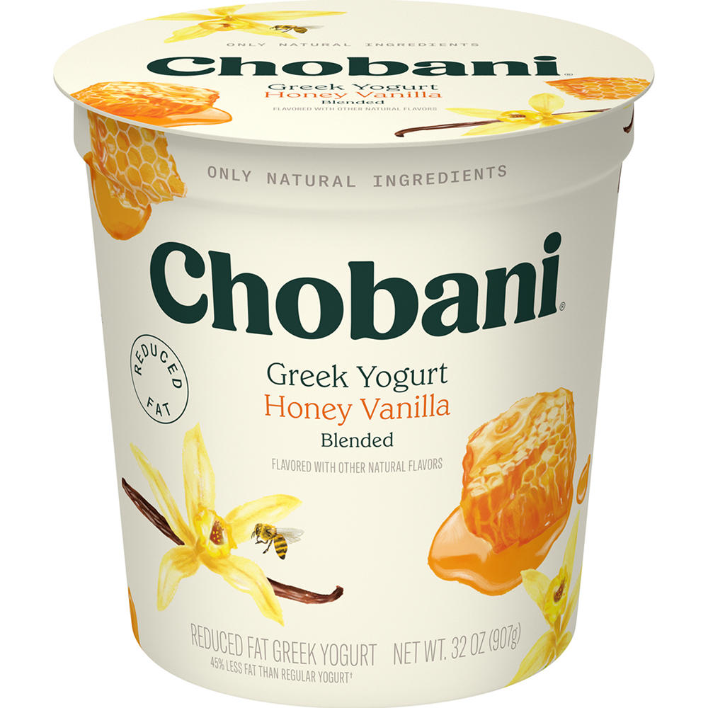 Chobani Honey Vanilla Greek Yogurt , 32 oz